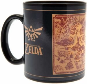 Mug céramique thermoréactif La légende de Zelda : Map Silhouette [315 ml]