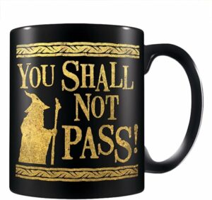 Mug céramique 315 ml en boîte cadeau Le seigneur des anneaux : “You Shall Not Pass”