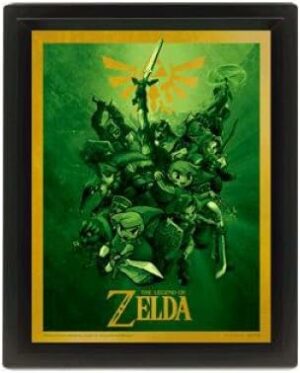Cadre Effet 3D Lenticulaire Legend of Zelda : Link [26x20cm]
