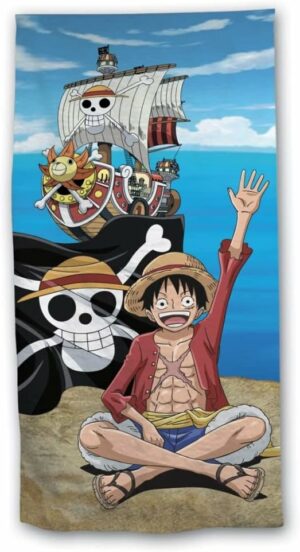 Serviette 100% Coton One Piece : Monkey D. Luffy [70x140cm]