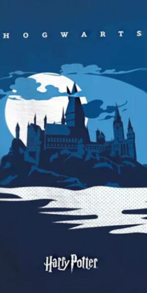 Serviette de plage Microfibre Harry Potter : Château Poudlard [70x140cm]