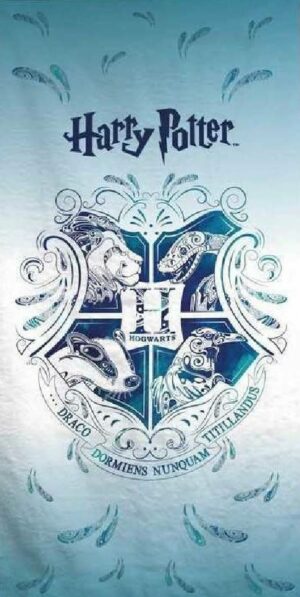 Serviette Microfibre Harry Potter : Blason Poudlard [70x140cm]