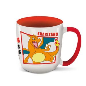 Gift Box Mug en céramique Pokémon Elite, intérieur coloré : Dracaufeu [384ml]