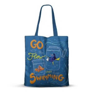 Tote Bag Disney Pixar Le monde de Nemo : « Go with the flow »  [40x33cm]