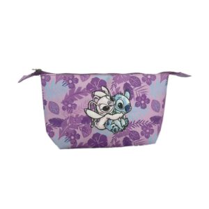 Grande trousse  Disney Lilo & Stitch : Design exclusif “Stitch & Angel” (24x14x7cm)