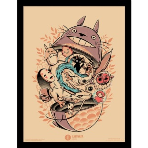 Cadre Studio Ghibli Ilustrata : Matryoshka [45x35cm]