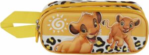 Trousse double compartiment Disney Le Roi Lion [22x10x8cm)