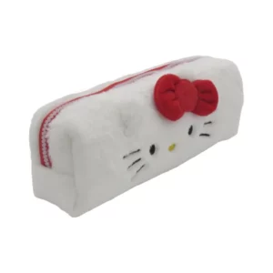 Trousse rectangulaire Peluche Hello Kitty [23x6x8cm, Logo brodé]