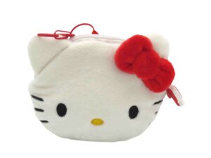 Porte-monnaie Peluche Hello Kitty [11x3x10cm, avec mousqueton bag clip]