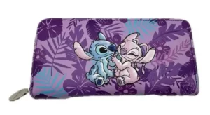 Portefeuille multi-compartiments Disney Lilo & Stitch : Design exclusif « Stitch & Angel »