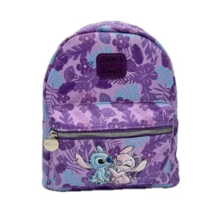 Sac à dos Disney Lilo & Stitch : Design exclusif « Stitch & Angel »  [Similicuir, 28x11x22cm]