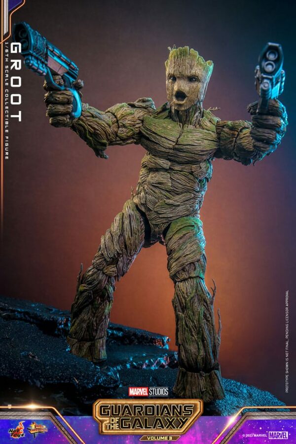 Les Gardiens de la Galaxie Vol. 3 figurine Movie Masterpiece 1/6 Groot 32 cm