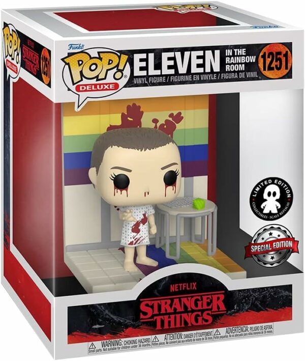 Figurine Funko POP! Deluxe [Exclusive] Stranger Things : Eleven in the rainbow room [1251] – Image 2