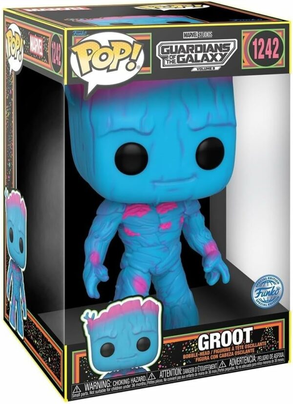 Figurine Funko POP! Jumbo [Exclusive] Marvel Les gardiens de la galaxie : Groot (Blacklight) [1242] – Image 2