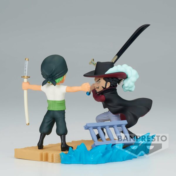 Figurine Banpresto One Piece : Roronoa Zoro VS Mihawk [WCF Log Stories] (7cm) – Image 4