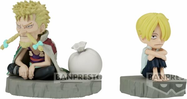 Figurine Banpresto One Piece : Sanji & Zeff [WCF Log Stories] (6cm)