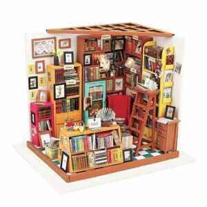 Kit « Book Nook » La bibliothèque de Sam avec éclairage Led Intégrée [221 pièce]