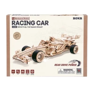 Puzzle 3D en bois ROKR : Voiture de course [246 pièces]