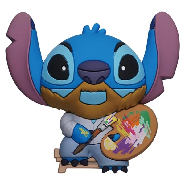 Aimant 3D à collectionner Disney Lilo & Stitch : Stitch artiste [Mousse 3D]