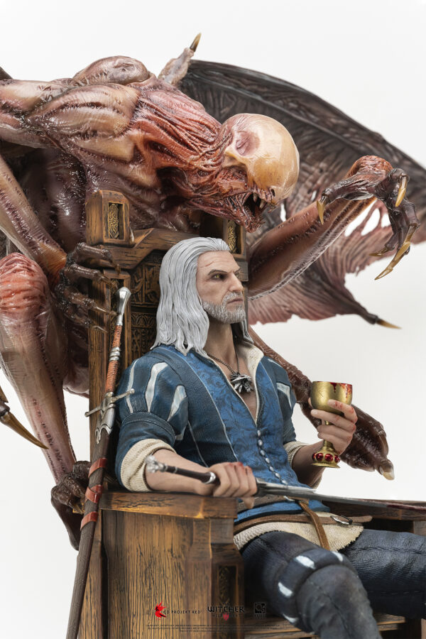 Statuette résine The Witcher 3 Wild Hunt : Geralt 1/4 [60 cm] – Image 9