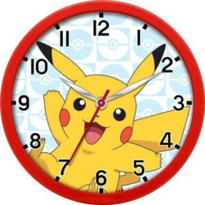 Horloge murale  Nintendo Pokemon : Pikachu [diamètre 25cm]