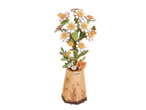 Puzzle 3D Bouquet de fleur + vase : Camomille [124 pièces]