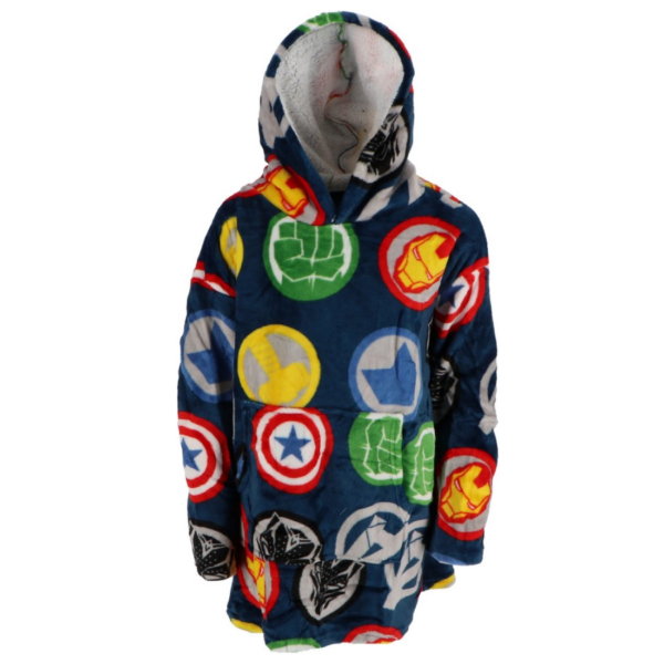 Sweat Poncho Enfant coupe "Oversized" en polaire Marvel : Avengers