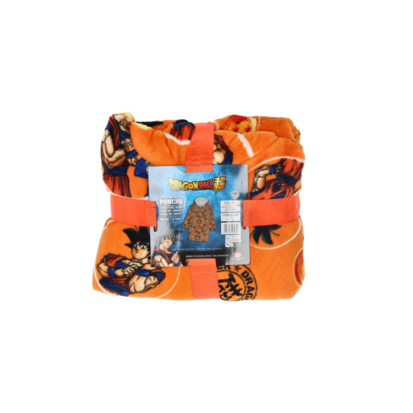 Sweat Poncho Polaire Dragon Ball Super : Goku [Taille Enfant 7 à 14 ans] – Image 3