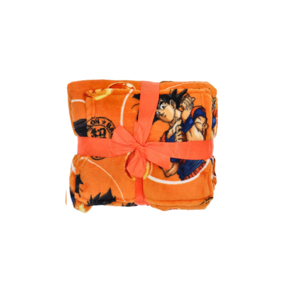 Sweat Poncho Polaire Dragon Ball Super : Goku [Taille Enfant 7 à 14 ans] – Image 2