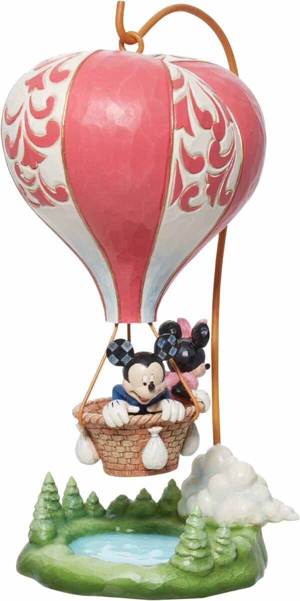 Figurine Disney Enesco : Mickey et Minnie Heart air ballon [24 cm] – Image 3