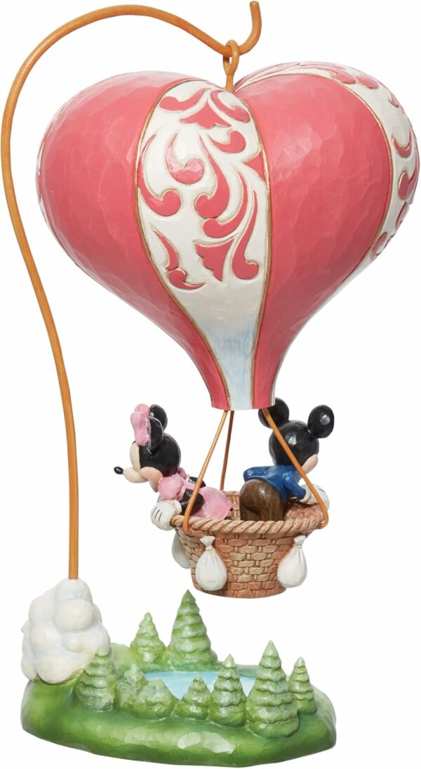 Figurine Disney Enesco : Mickey et Minnie Heart air ballon [24 cm] – Image 2