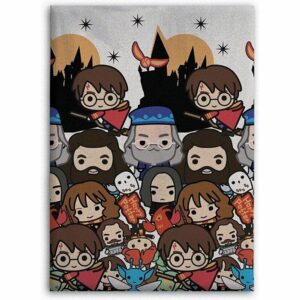 Plaid Polaire Harry Potter : Personnages [ 100x140cm]