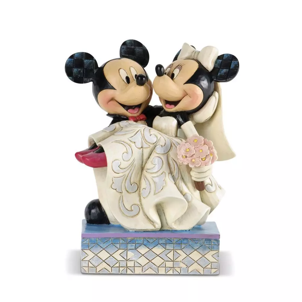 Figurine enesco mickey et minnie congatulations