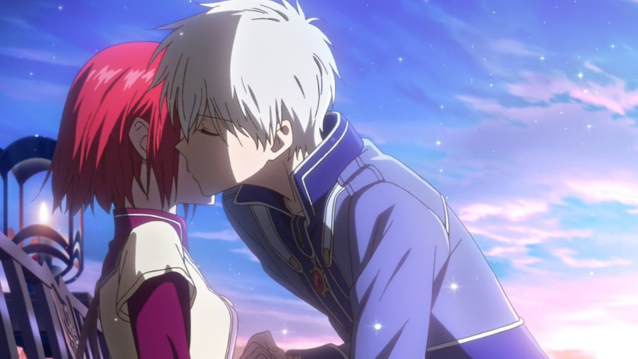 Shirayuki-hime animé scene d'amour