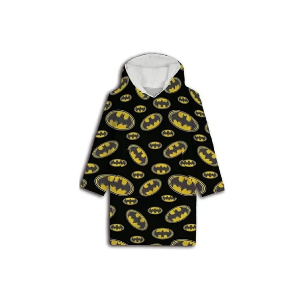 Sweat Poncho Adulte coupe "Oversized" en polaire DC : Batman