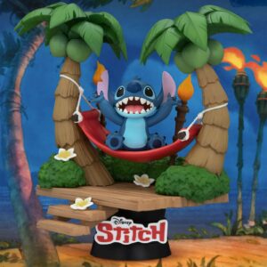 Figurine Diorama D-Stage Disney Lilo & Stitch : Stitch Hamac (Hauteur 14cm)