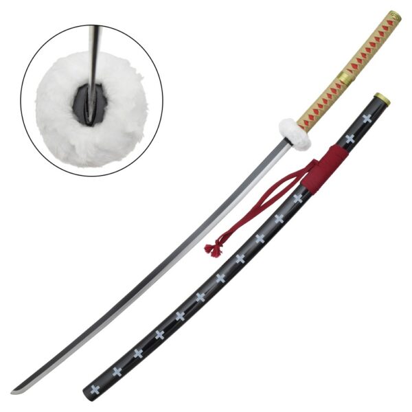 Réplique Katana ornemental inspirée de One Piece: Trafalgar Law's Nodachi [Lame en Acier]