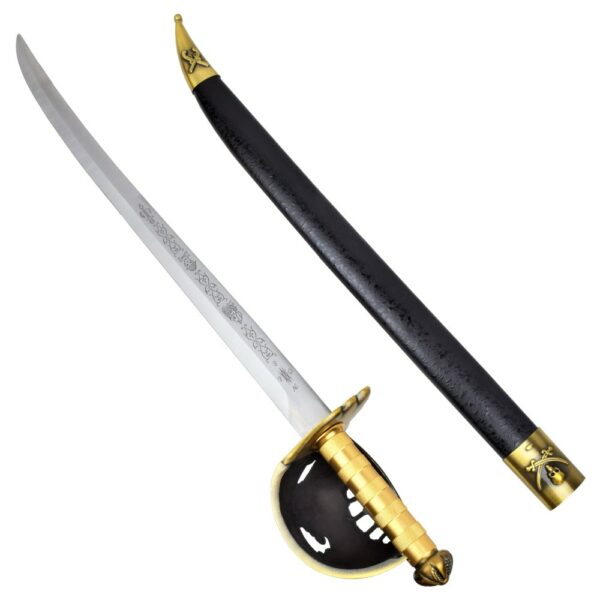 Réplique Epée ornementale inspirée de Pirates de Caraîbes, sabre de Jack Sparrow (78cm) – Image 2