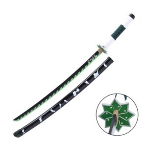 Réplique Katana ornemental inspirée de Demon Slayer: Sanemi Shinazugawa [Lame en Bambou]