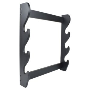Support mural en bois pour 3 Katanas