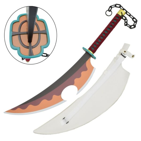 Réplique Katana ornemental inspirée de Demon Slayer: Tengen Uzui [Lame en Bambou]