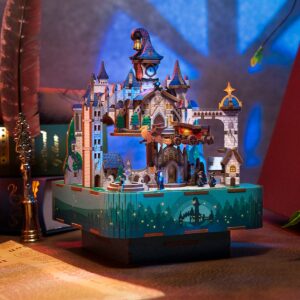 Kit « Book Nook » Château magique avec animation motorisée + mécanisme musical