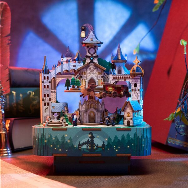 Kit "Book Nook" Château magique avec animation motorisée + mécanisme musical – Image 3