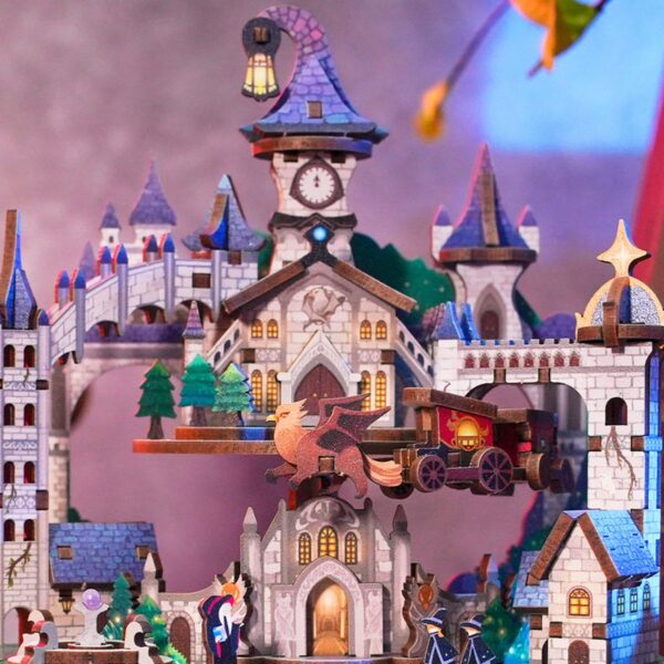 Kit "Book Nook" Château magique avec animation motorisée + mécanisme musical – Image 5