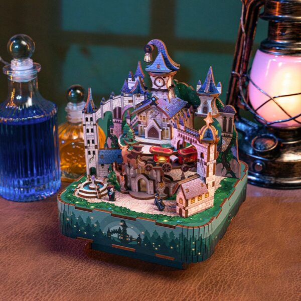 Kit "Book Nook" Château magique avec animation motorisée + mécanisme musical – Image 6
