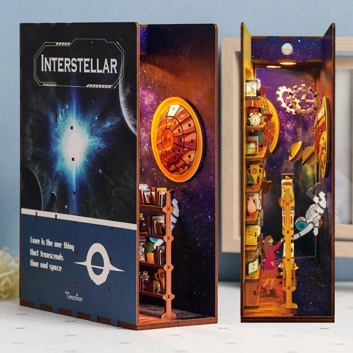Kit "Book Nook" Interstellar avec éclairage Led Intégrée