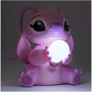 Figurine lampe 3D Disney Lilo & Stitch : Angel [fonctionne avec 2 piles AA non fournies]16cm)