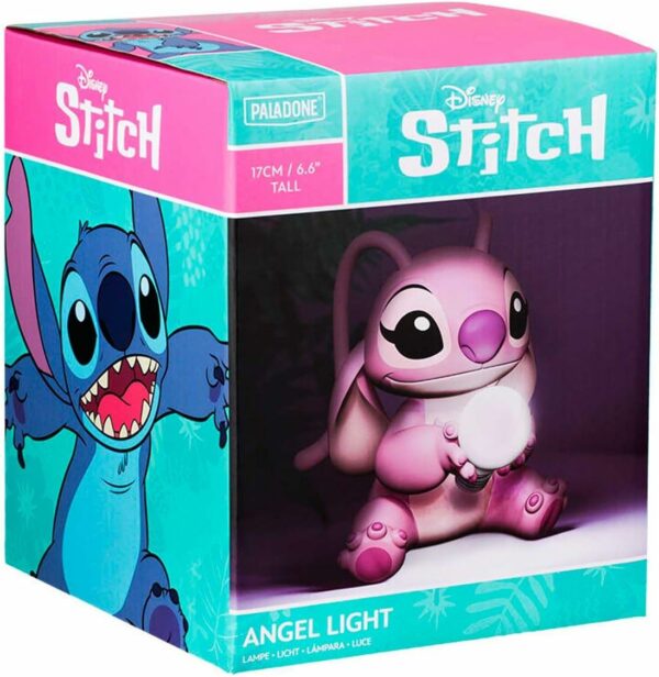 Figurine lampe 3D Disney Lilo & Stitch : Angel [fonctionne avec 2 piles AA non fournies]16cm) – Image 5