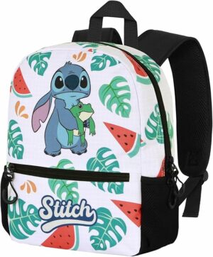 Sac à dos Disney Lilo & Stitch : Stitch Frog [Ripstop, Doublure imprimée, 33*26*12cm]