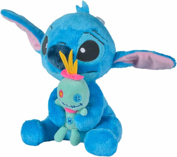 Peluche 25cm Disney Lilo & Stitch : Stitch avec Scrump